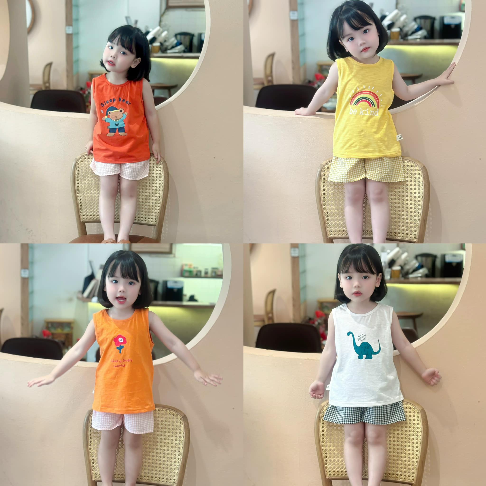 [🆕🇻🇳] Nhà Em Bé – Của hàng quần áo trẻ em 🧑‍🧒❤️️👶⭐️ Bộ cộc thun quần caro best seller nhà em vừa về thêm được ít mẫu trắng Khủng long, trả khách kha khá rồi còn laị ít ạh. Nhiều bác bữa trước hỏi em bộ này i , shares-0✔️ , likes-2❤️️ , date-2024-07-03 02:30:11🇻🇳🇻🇳🇻🇳📰🆕