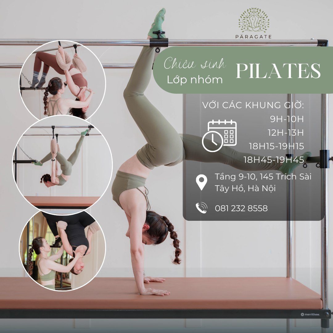 [🆕🇻🇳] Paragate Yoga & Pilates 🧘 Top1Yoga 🤸🏻‍♀️ PĀRAGATE MỞ NGAY #ƯU_ĐÃI TRẢI NGHIỆM #MIỄN_PHÍ LỚP NHÓM PILATES MÁY
 Chiêu sinh những khung giờ đang còn trống 
Tại studio của Pāragate bạn có thể yên tâm  , shares-0✔️ , likes-5❤️️ , date-2024-07-04 15:30:07🇻🇳🇻🇳🇻🇳📰🆕