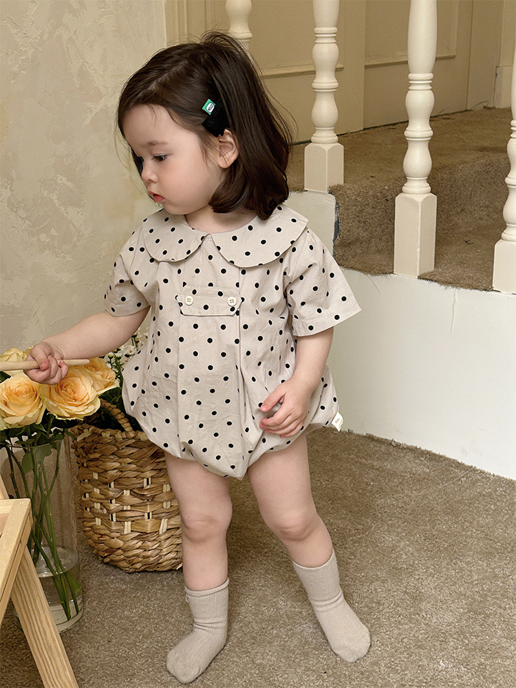 [🆕🇻🇳] BÉ BÉ by Jang Store – Cửa hàng quần áo sơ sinh & trẻ em 🧑‍🧒❤️️👶⭐️  Romper chấm bi cổ sen với chất vải thô mềm, nhẹ, mát, mom không phải lo ngại thời tiết nắng nóng của mùa hè đâu ạ
, shares-0✔️ , likes-0❤️️ , date-2024-07-03 22:54:02🇻🇳🇻🇳🇻🇳📰🆕