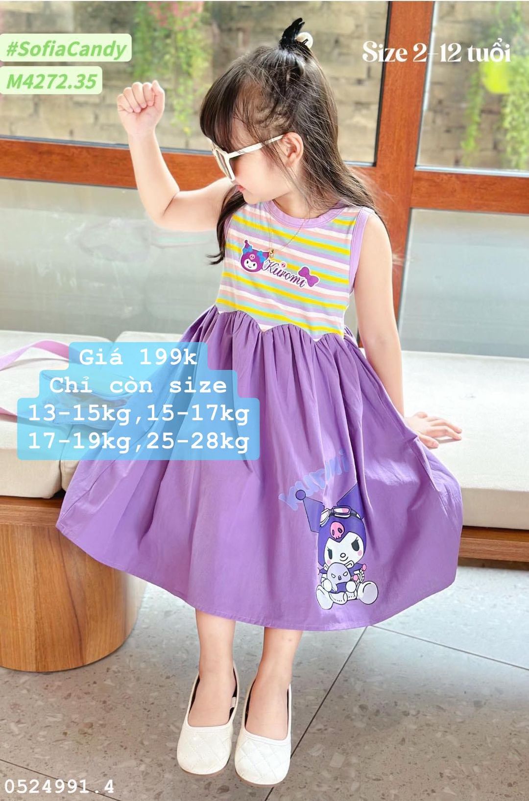 [🆕🇻🇳] Min kids VNXK – Quần áo trẻ em xuất xịn 🧑‍🧒❤️️👶⭐️ Siêu phẩm Kuromi ngọt ngào siu cưngThân trên thun cotton mềm – mịn – mát, thấm hút mồ hôi tốt, thân dưới kate Hàn mềm bé mặc rất thoải mái.Size: 2/3 , shares-0✔️ , likes-0❤️️ , date-2024-07-08 01:32:49🇻🇳🇻🇳🇻🇳📰🆕