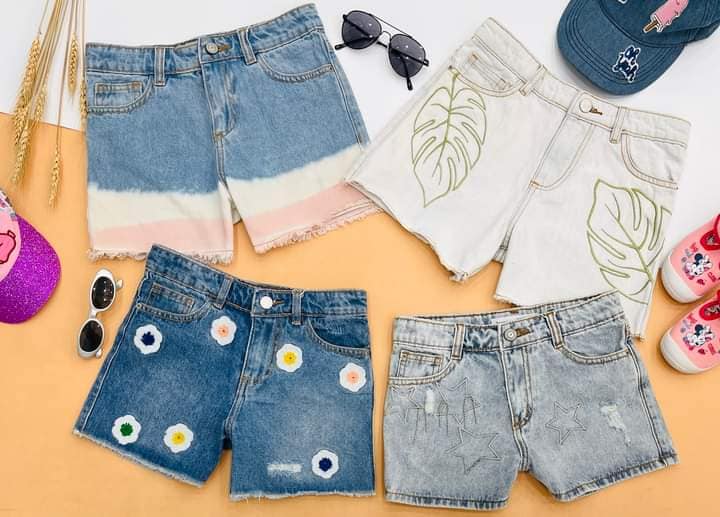 [🆕🇻🇳]  Khánh Nhung Shop – Hàng Hiệu VNXK cao cấp 🧑‍🧒❤️️👶⭐️ [23kg-35kg] Quần short jean bé gái Z@-rà
* Chất jean c/o/t/t/o~n/ đanh, mịn. Bên trong có tăng đơ
* Tông màu Ombre bắt mắt. Họa tiết hoa thêu đắp  nổi bật. , shares-0✔️ , likes-1❤️️ , date-2024-07-15 00:00:26🇻🇳🇻🇳🇻🇳📰🆕