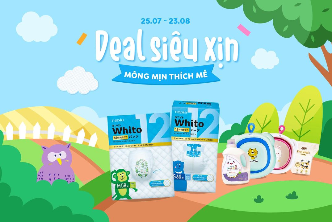 [👶🇻🇳] Con Cưng – Mang đến những sản phẩm tốt nhất cho trẻ em Việt Nam 😎❤️️⭐️ – DEAL SIÊU XỊN – MÔNG MỊN THÍCH MÊDeal tã siêu xịn hội mông chill mê Whito nè b …