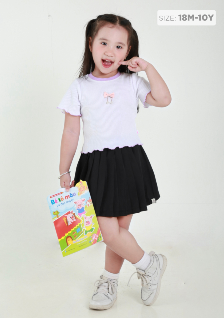 [🛒🇻🇳]Áo Thun Ngắn Tay Bé Gái Trắng Gân Đính Nơ – Khác , SKU – B-GC-AT07N-04-3TR-18M-2Y – baababy.com.vn 🇻🇳🛒Top1Shop🛒 🇻🇳Top1Vietnam🇻🇳 🛍🛒🇻🇳