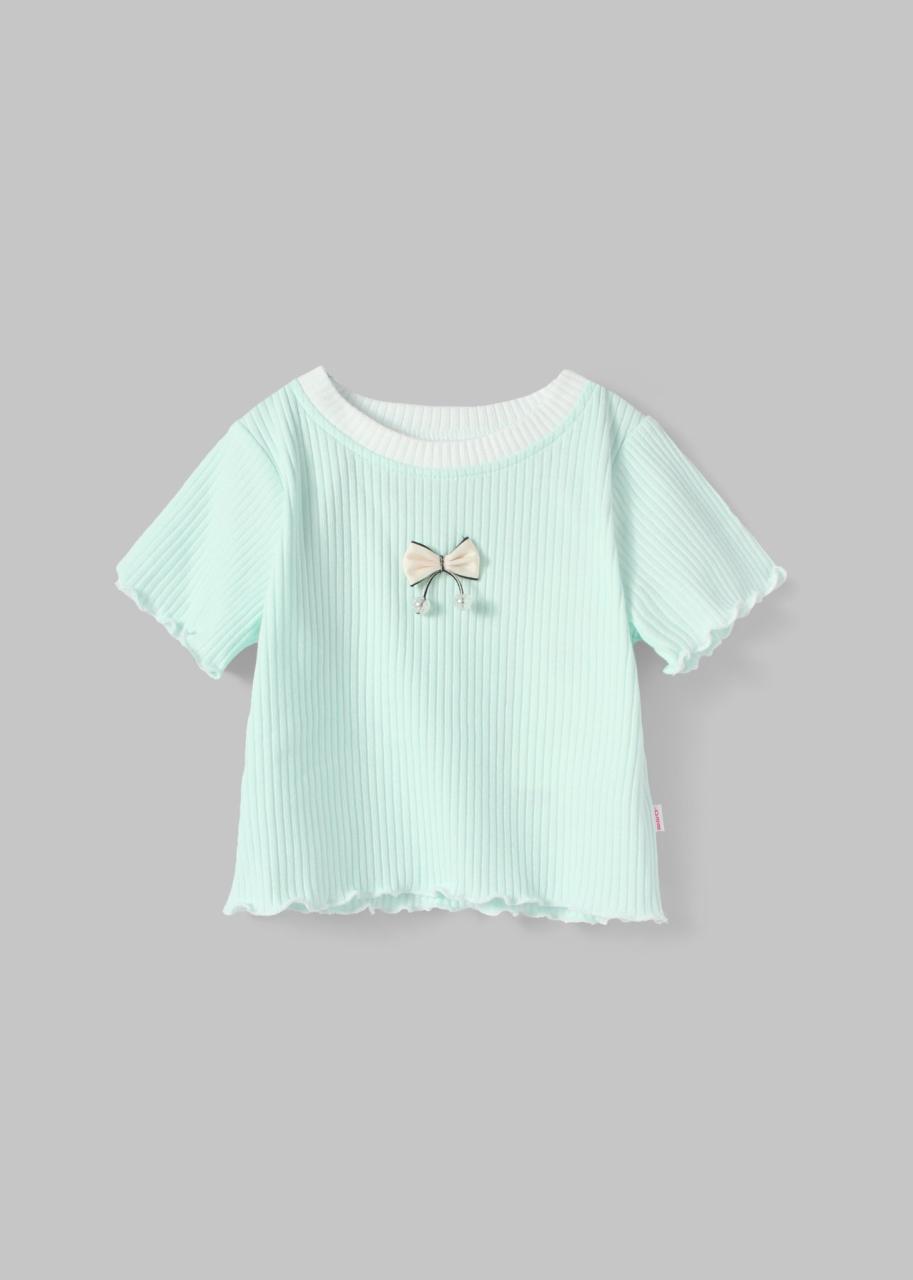 [🛒🇻🇳]Áo Thun Ngắn Tay Bé Gái Xanh Gân Đính Nơ – Khác , SKU – B-GC-AT07N-04-1XA-18M-2Y – baababy.com.vn 🇻🇳🛒Top1Shop🛒 🇻🇳Top1Vietnam🇻🇳 🛍🛒🇻🇳