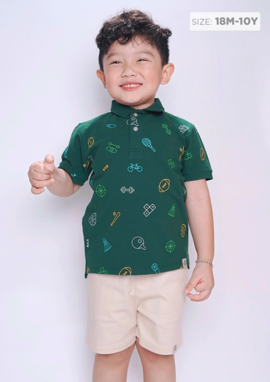 [🛒🇻🇳]Áo Polo Bé Trai Xanh Rêu Hoạ Tiết Thể Thao – Khác , SKU – B-BC-PL01N-13-2RE-18M-2Y – baababy.com.vn 🇻🇳🛒Top1Shop🛒 🇻🇳Top1Vietnam🇻🇳 🛍🛒🇻🇳