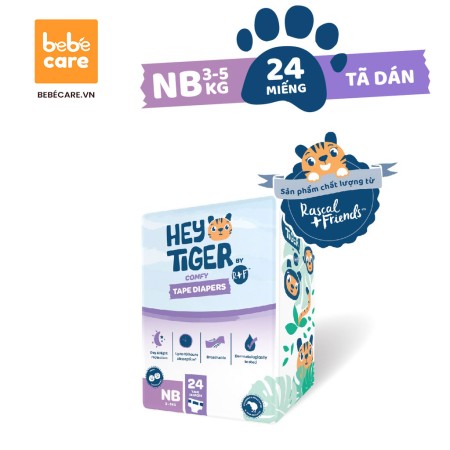 [🛒🇻🇳]Tã Dán Hey Tiger NB 24 Miếng (3 – 5 Kg) – , SKU – 76 – heytiger.vn 🇻🇳🛒Top1Shop🛒 🇻🇳Top1Vietnam🇻🇳 🛍🛒🇻🇳