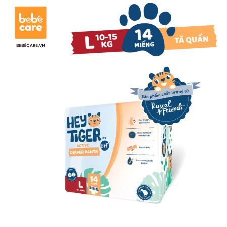 [🛒🇻🇳]Tã Quần Hey Tiger Size L 14 Miếng (10 – 15 Kg) – , SKU – 80 – heytiger.vn 🇻🇳🛒Top1Shop🛒 🇻🇳Top1Vietnam🇻🇳 🛍🛒🇻🇳