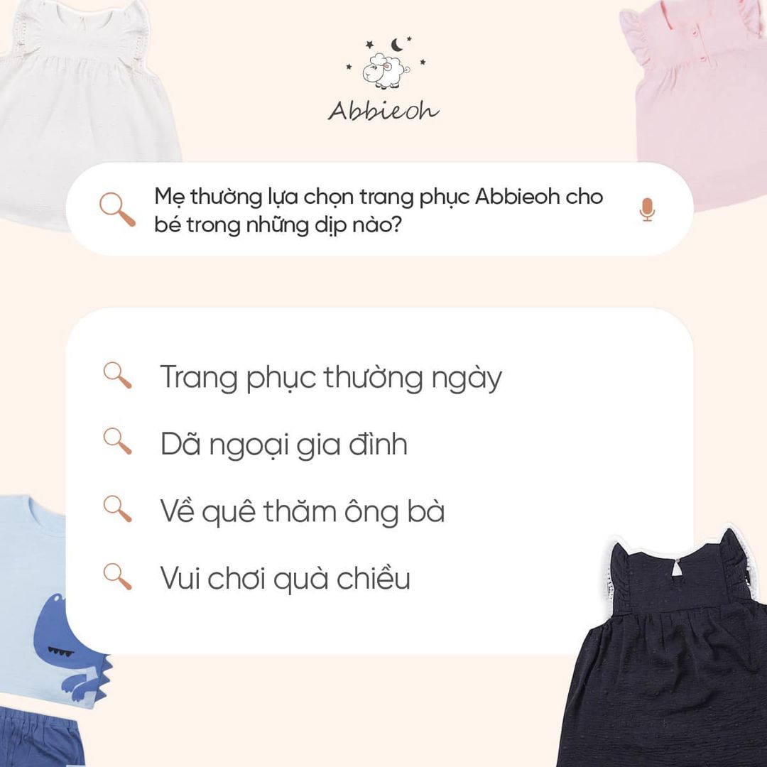 [🆕🇻🇳] Abbieoh – Thời trang thiết kế cao cấp dành cho trẻ em Việt Nam 😎❤️️⭐️ Mẹ thường lựa chọn trang phục Abbieoh cho bé trong những dịp nào?Mẹ nhanh tay để lại comment xuống dưới cho nhà Cừu biết với nha
Ghé thăm trang web nh , shares-0✔️ , likes-3❤️️ , date-2024-03-31 00:15:21🇻🇳🇻🇳🇻🇳📰🆕