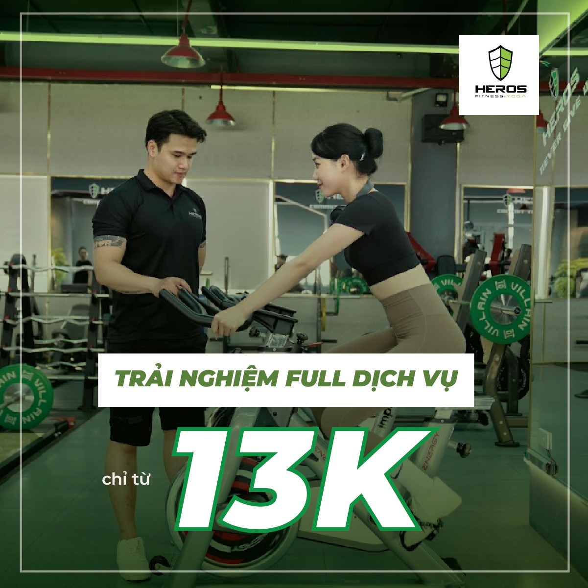 [🆕🇻🇳] Heros Fitness & Yoga 🧘 Top1Yoga 🤸🏻‍♀️ Chào mừng ngày Giải Phóng Miền Nam 30/4 và Quốc tế lao động 1/5 
 Heros Fitness giành tặng Quý Vị Gói trải nghiệm dịch vụ đẳng cấp 5* chỉ với 13k/ngày.
 Tậ , shares-0✔️ , likes-13❤️️ , date-2024-04-22 06:28:23🇻🇳🇻🇳🇻🇳📰🆕