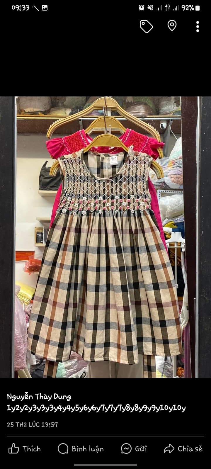 [🆕🇻🇳] Tesoro-Baby SHOP 😎❤️️⭐️ Smock bên e luôn cập nhật liên tục
Size ở ảnh ạ
, shares-0✔️ , likes-3❤️️ , date-2024-04-19 14:35:48🇻🇳🇻🇳🇻🇳📰🆕