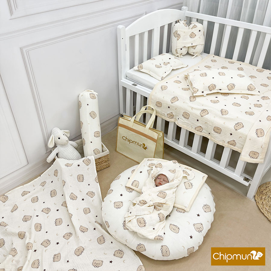 [🆕🇻🇳] Chipmunk Baby – Thương hiệu Việt Nam chuyên sản xuất và thương mại sản phẩm cho bé sơ sinh 🧑‍🧒❤️️👶⭐️ CÓ GẤU, CÓ TRĂNG, CÓ SAO VÀ CÓ… EM BÉ CỦA BA MẸ NGỦ NGON TRONG BỘ CHĂN GỐI XINH ĐẸP NÀY ẠBST chăn gối sơ sinh 8 món cute hột me, chờ mẹ ring ngay về nh , shares-1✔️ , likes-4❤️️ , date-2024-04-25 20:43:25🇻🇳🇻🇳🇻🇳📰🆕