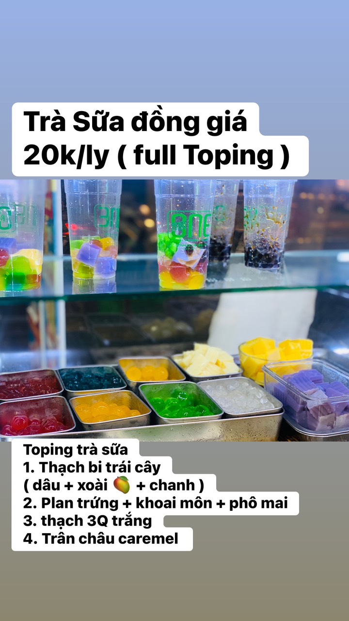 [☕️🇻🇳] Zero One Coffee – Bakery 🥤 Top1Coffee ☕️ Trà TRÁI CÂY –  ZERO ONE ( SỐC size L : 20K – FULL Toping ) 
 Sáng 6h đến 22h 
 Địa chỉ: 170B, Bùi Thị Trường, P5.TP.Cà Mau ( BẢ , shares-0✔️ , likes-2❤️️ , date-2024-05-08 20:41:05🇻🇳🇻🇳🇻🇳📰🆕
