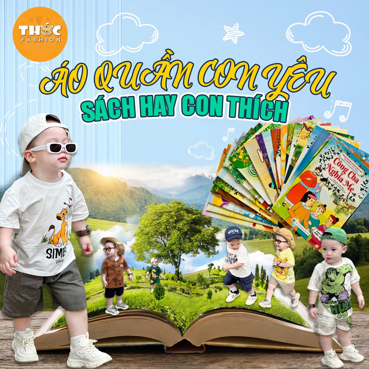 [🆕🇻🇳]  Thóc Fashion – Hàng VNXK thiết kế – REP 1:1 các hãng cho bé trai 🧑‍🧒❤️️👶⭐️ [𝑻𝒉𝒐́𝒄 𝑭𝒂𝒔𝒉𝒊𝒐𝒏 | 𝑸𝒖𝒐̂́𝒄 𝑻𝒆̂́ 𝑻𝒉𝒊𝒆̂́𝒖 𝑵𝒉𝒊]
Tặng ngay #FREESHIP và 1 quyển truyện tranh song ngữ khi mua từ 2⃣ sản phẩm!
Đặc biệt: Tặng 4 #TRUYỆN tặn , shares-1✔️ , likes-60❤️️ , date-2024-05-29 21:09:34🇻🇳🇻🇳🇻🇳📰🆕