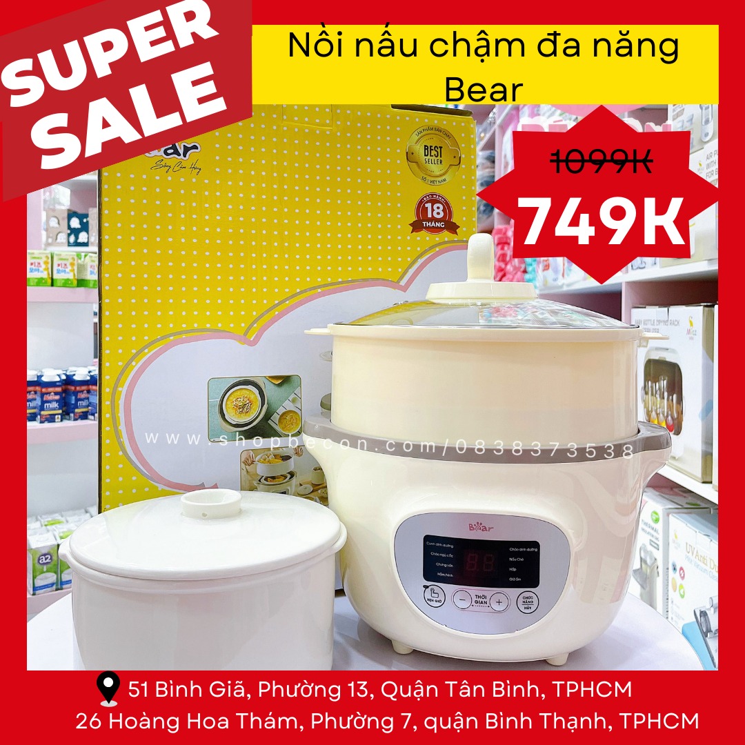 [🆕🇻🇳] Shop Bé Con – Trọn Gói Đồ Sơ Sinh – Chuyên đồ đi sinh trọn gói 🧑‍🧒❤️️👶⭐️  𝗡𝗼̂̀𝗶 𝗻𝗮̂́𝘂 𝗰𝗵𝗮́𝗼 𝗰𝗵𝗮̣̂𝗺 𝗕𝗲𝗮𝗿 𝟭.𝟲𝗹𝗶𝘁 – 𝗕𝗮̉𝗻 𝗤𝘂𝗼̂́𝗰 𝗧𝗲̂́Nồi nấu chậm Bear là món quà giá trị với các mẹ nuôi con nhỏ, giúp mẹ có nhiều thời gian nghỉ ng , shares-1✔️ , likes-2❤️️ , date-2024-06-15 02:45:04🇻🇳🇻🇳🇻🇳📰🆕