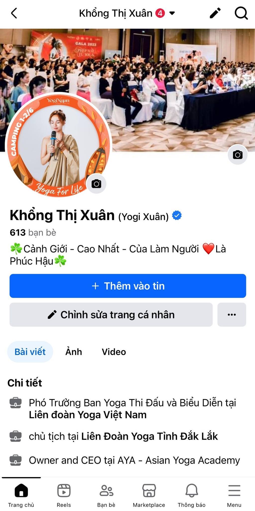 [🆕🇻🇳] Yogi Xuân 🧘 Top1Yoga 🧘 GẤP
Thông báo chỉnh thức từ Yogi Xuân!

Hiện tại, Yogi Xuân chỉ sử dụng duy nhất một trang Fanpage và một trang cá nhân có tích xanh bên dưới, để tương tác , shares-3✔️ , likes-134❤️️ , date-2024-06-10 19:19:56🇻🇳🇻🇳🇻🇳📰🆕