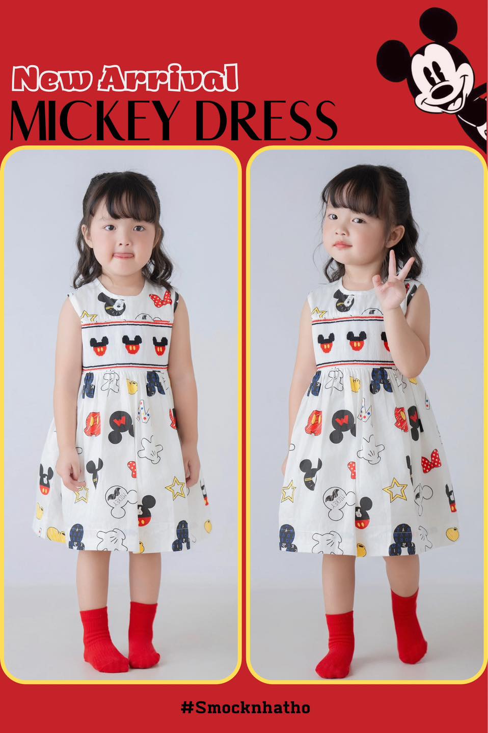 [🆕🇻🇳] Smock Nhà Thỏ – ĐẦM SMOCK 🩷 ĐẦM THIẾT KẾ 🩷 🧑‍🧒❤️️👶⭐️ Restock : ĐẦM SMOCK MICKEY   Siêu hot hit một thời đây mn ơiii .
Mua một đầm Nhà Thỏ tặng kèm 1 túi ton suor ton ạ .  Gấp đôi sự xinh sẵn và đáng yêuuuu  , shares-0✔️ , likes-9❤️️ , date-2024-06-26 17:42:07🇻🇳🇻🇳🇻🇳📰🆕