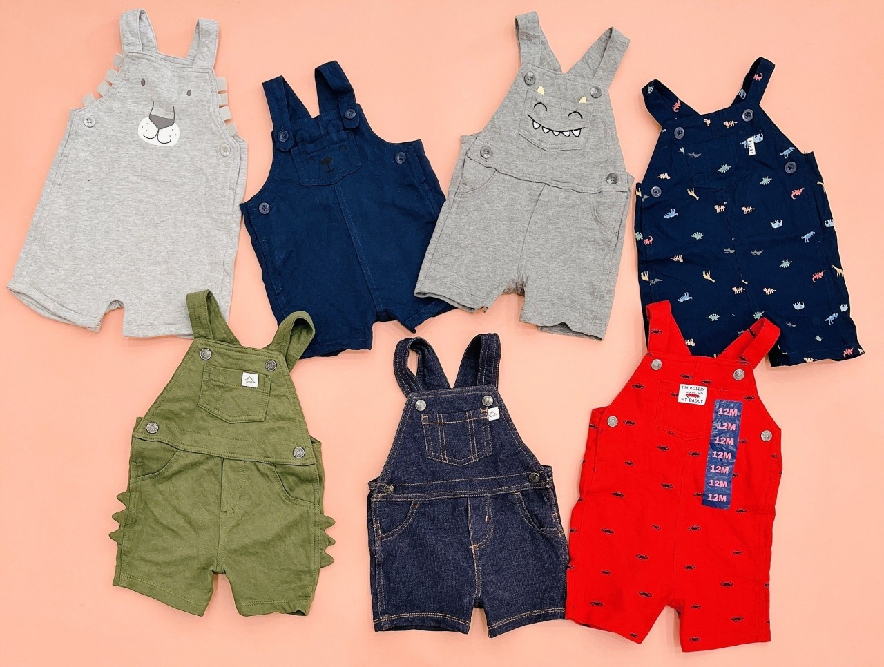 [🆕🇻🇳]  Khánh Nhung Shop – Hàng Hiệu VNXK cao cấp 🧑‍🧒❤️️👶⭐️ [6kg-12kg] Quần yếm đùi bé trai Cārtēr
* Chất thun da cá mướt tay, co giãn  + vải kaki + vải kate  mềm mại, mịn , mướt tay.
* Tông màu chuẩn, đẹp. Hình i , shares-0✔️ , likes-0❤️️ , date-2024-07-07 20:30:13🇻🇳🇻🇳🇻🇳📰🆕
