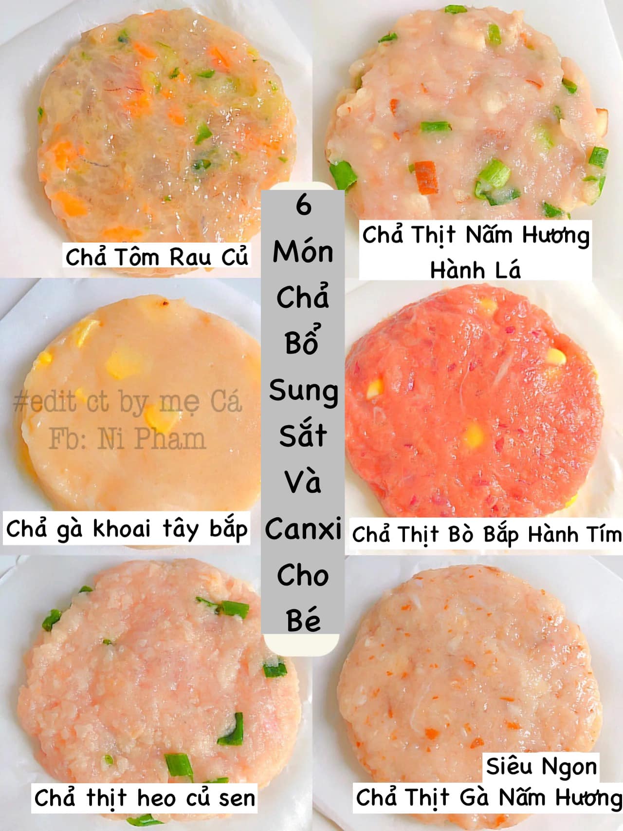 [🆕🇻🇳]  Shop Mẹ Cơ – Trọn bộ ăn dặm cho bé 🧑‍🧒❤️️👶⭐️ 6 Món Chả Thịt Bổ Sung Canxi & Sắt Cho BéBé lười ăn thịt vì dai mẹ thử làm 6 món chả này nha, đủ dùng trong cả tuần.
Bí quyết để chả không bị dạ là thêm  , shares-1✔️ , likes-4❤️️ , date-2024-07-19 15:00:16🇻🇳🇻🇳🇻🇳📰🆕