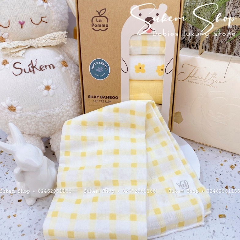 [🆕🇻🇳]  Sukem shop – Chuyên đồ sơ sinh – Đồ sơ sinh Nous, tã bỉm, bình sữa, khăn xô, khăn sợi tre, khăn ủ, tất 🧑‍🧒❤️️👶⭐️ SET 5 Khăn Sữa LA POMME Sợi Tre Lụa Cao Cấp Mềm Mịn 30x30cm
– Thành phần 70% Silky Bamboo, 30% Organic Cotton giúp khăn mềm mịn như lụa.
– Hút ẩm, thoáng k , shares-7✔️ , likes-227❤️️ , date-2024-08-08 16:00:21🇻🇳🇻🇳🇻🇳📰🆕