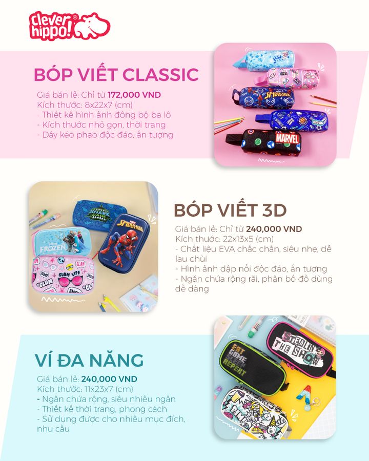 [🧸️🇻🇳] Mykingdom – Đồ Chơi Chính Hãng – An Toàn Cho Bé – Giá Tốt Cho Mẹ 🛴Top1Toys 🧸️ – Bóp viết đa năng – Đựng hết mọi thứ bé cần 😘Không chỉ ba lô, bóp viết …