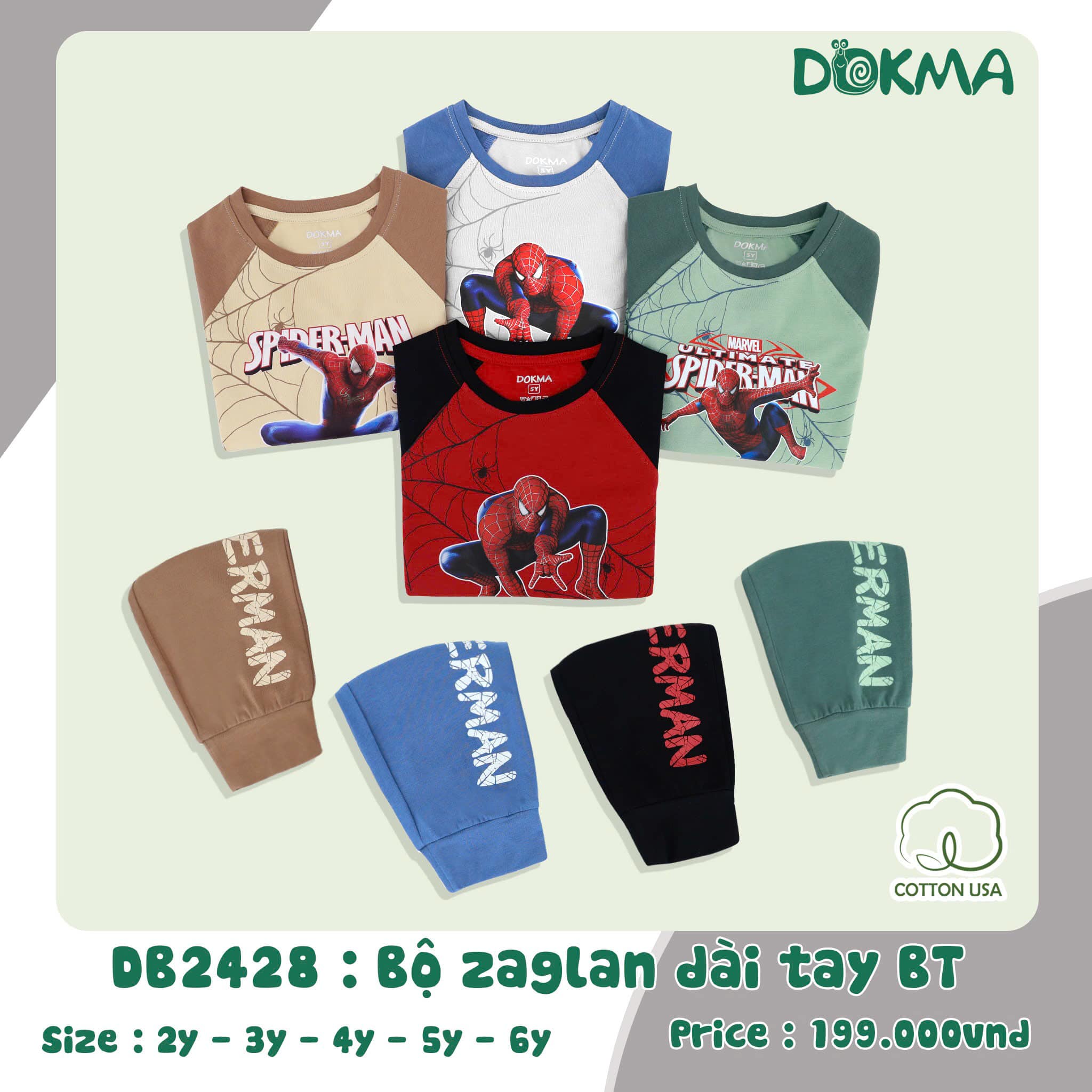 [🆕🇻🇳] Kemy Kids 😎❤️️⭐️ HÀNG HOT Chào đón mua Thu
Kemy kids mới về siêu phẩm người nhện cho bé trai, hoạ tiết quá ư là chất điii
Chất liệu cotton sẵn sàng chào Thu
Size: 2t-6t
—— , shares-0✔️ , likes-0❤️️ , date-2024-08-20 14:05:25🇻🇳🇻🇳🇻🇳📰🆕