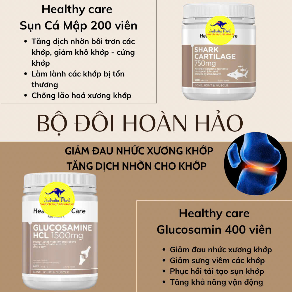 [🆕🇻🇳]  Australia Mart – Cung cấp trực tiếp hàng Úc 🧑‍🧒❤️️👶⭐️  Bộ đôi #XƯƠNG_KHỚP “đình đám” nhà Healthy care đang được mọi người tin dùng vì hiệu quả cao
Glucosamine  Sụn vi cá mập Healthy Care
–> Giúp bổ xương kh , shares-0✔️ , likes-0❤️️ , date-2024-08-21 00:00:28🇻🇳🇻🇳🇻🇳📰🆕