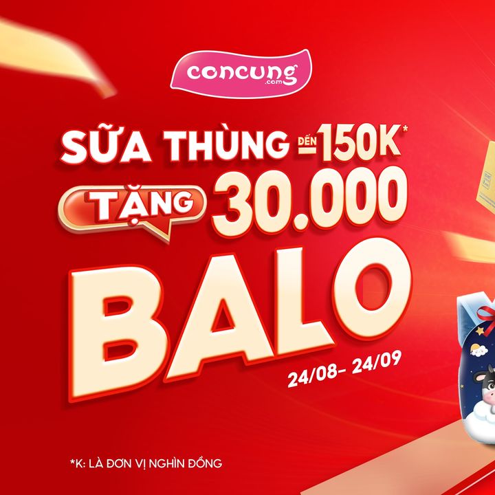 [👶🇻🇳] Con Cưng – Mang đến những sản phẩm tốt nhất cho trẻ em Việt Nam 😎❤️️⭐️ – 💥 SỮA THÙNG GIẢM ĐẾN #150K – TẶNG 30.000 BALO🎁 Cùng vô vàn quà tặng hấp d …