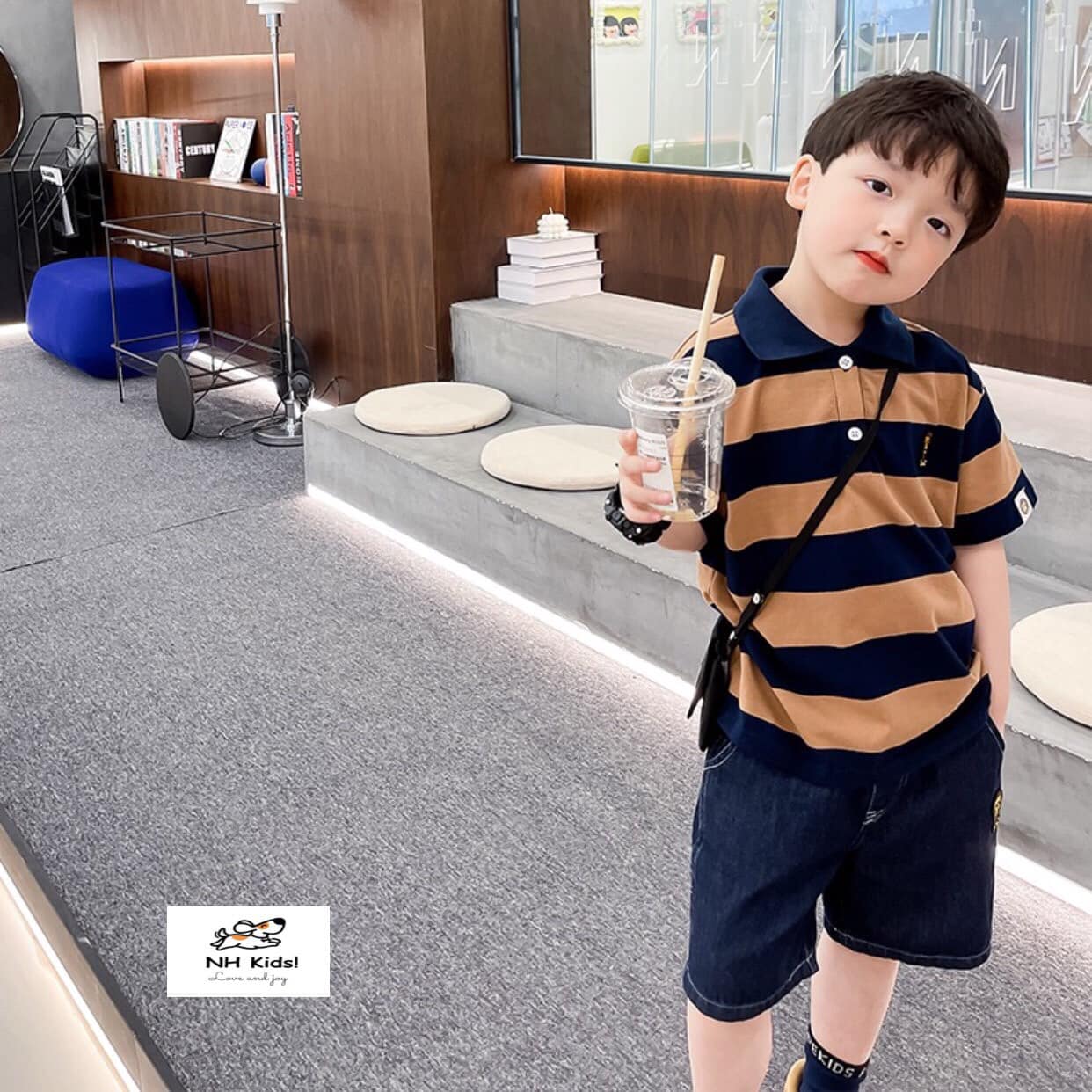 Siêu phẩm cực chất hotboy - Bộ bò kẻ cổ trụ , quần bò về hàng
chất áo polo - quần bò mềm ,co giãn, logo thêu xinh xắn
Size 20-40kg
#165k