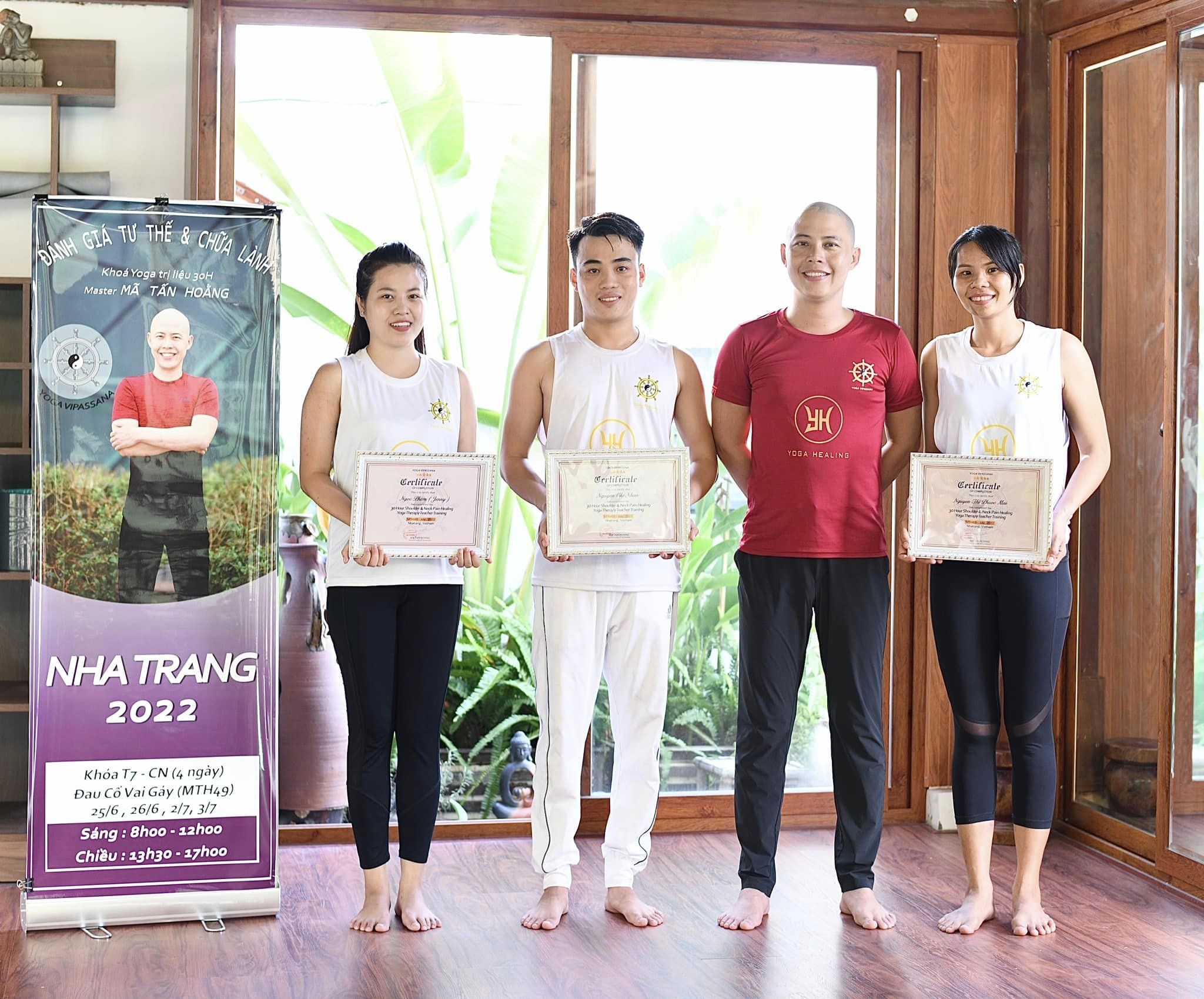 [🆕🇻🇳] Yoga Vipassana – Phòng tập yoga – Yoga Quan Sát Hơi Thở 🧘 Top1Yoga 🤸🏻‍♀️ Khoá MTH49 Nha Trang 
Chúc mừng 7 học viên xuất sắc đã vượt qua được kì thi của Khoá MTH49 – Chuyên đề “Đau Cổ Vai Gáy” – Nha Trang  Chúc những học viên cò , shares-0✔️ , likes-3❤️️ , date-2022-07-30 20:44:09🇻🇳🇻🇳🇻🇳📰🆕