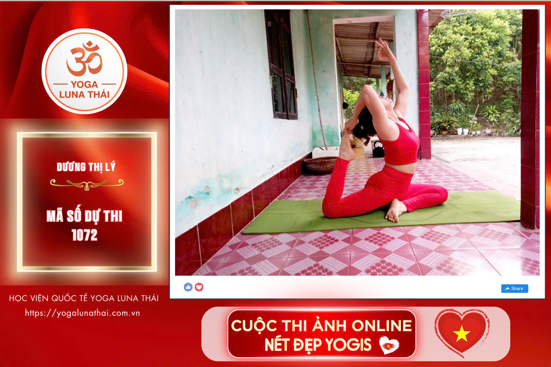 [🆕🇻🇳] NGHIỆN YOGA – Nhóm của Học Viện Quốc Tế Yoga Luna Thái 🧘 Top1Yoga 🤸🏻‍♀️ Chào mừng ngày Quốc Khánh 2/9 cùng Cuộc thi ảnh online NÉT ĐẸP YOGIS 
Chúng tôi luôn tự hào được là 1 mảnh ghép nhỏ trong vạn trái tim của đất nước hình ch , shares-0✔️ , likes-6❤️️ , date-2024-08-27 15:05:11🇻🇳🇻🇳🇻🇳📰🆕