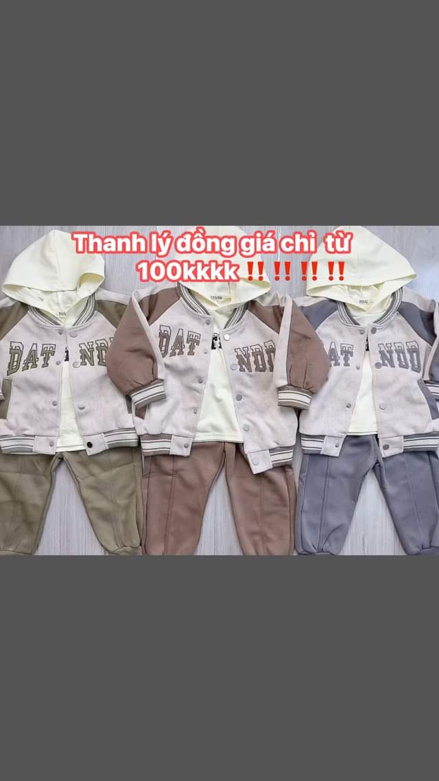 [🆕🇻🇳] KID Clothing – Quần Áo Bé Thóc – CHUYÊN HÀNG QUẢNG CHÂU 🧑‍🧒❤️️👶⭐️ Thanh ló đồng giá chỉ từ 100kkkk  Set 3CT thêu chữ chuẩn QCCC 
 , shares-0✔️ , likes-1❤️️ , date-2024-09-05 04:23:28🇻🇳🇻🇳🇻🇳📰🆕
