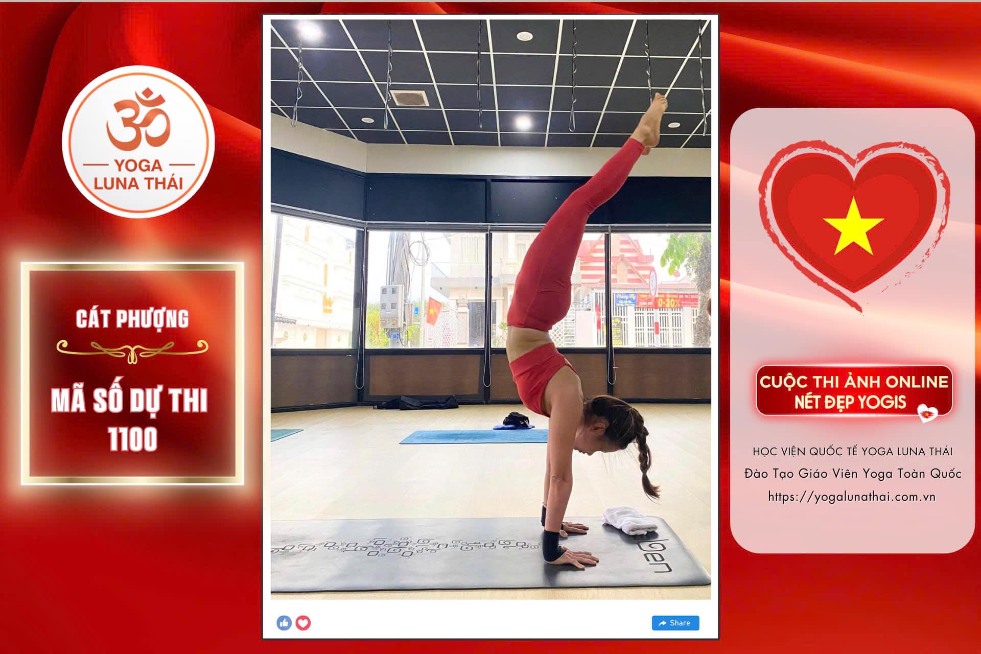 [🆕🇻🇳] Luna Thái Học Viện Yoga Quốc Tế 🧘 Top1Yoga 🤸🏻‍♀️ Chào mừng ngày Quốc Khánh 2/9 cùng Cuộc thi ảnh online NÉT ĐẸP YOGIS 
Chúng tôi luôn tự hào được là 1 mảnh ghép nhỏ trong vạn trái tim của đất nước hình ch , shares-0✔️ , likes-0❤️️ , date-2024-09-05 16:18:48🇻🇳🇻🇳🇻🇳📰🆕