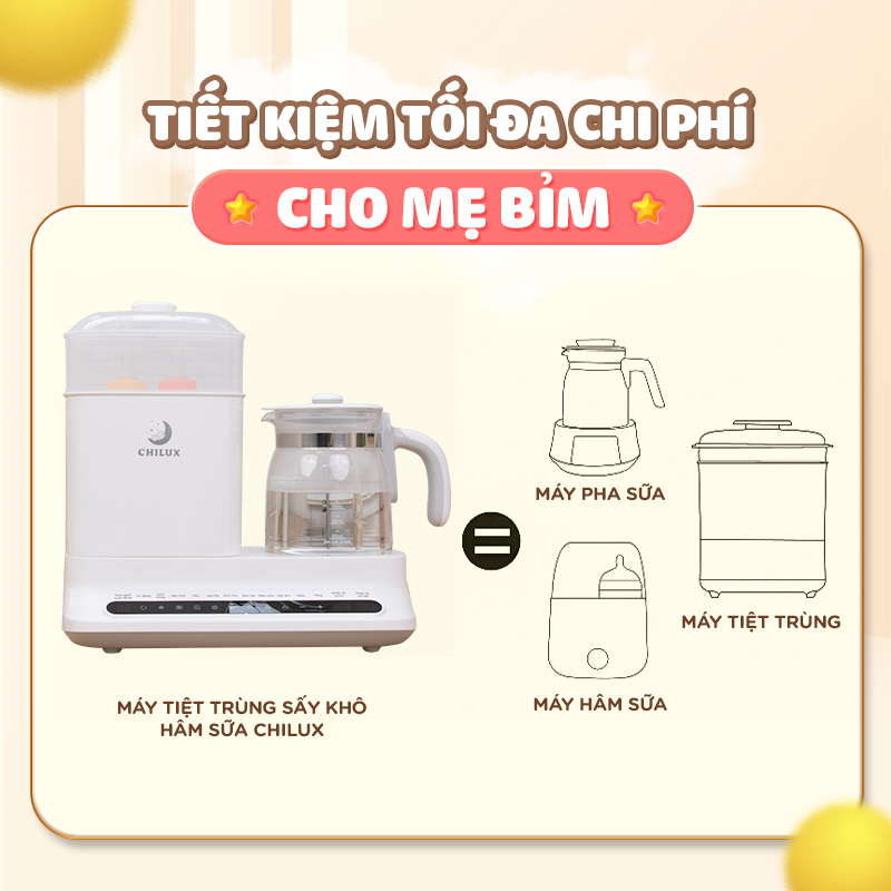 [🆕🇻🇳] Chilux là thương hiệu chuyên sản xuất sản phẩm tiện ích dành cho bé tiên phong tại Singapore 🧑‍🧒❤️️👶⭐️  TIẾT KIỆM X3 – TÍCH HỢP 3 CHỨC NĂNG TRONG 1 
TIỆT TRÙNG SẤY KHÔ – HÂM SỮA  – ĐUN NƯỚC PHA SỮA 

Tuy 3 mà 1, tuy 1 mà 3…Mẹ đã biết tới chưa? 
Máy tiệt trùn , shares-0✔️ , likes-0❤️️ , date-2024-09-05 14:00:13🇻🇳🇻🇳🇻🇳📰🆕