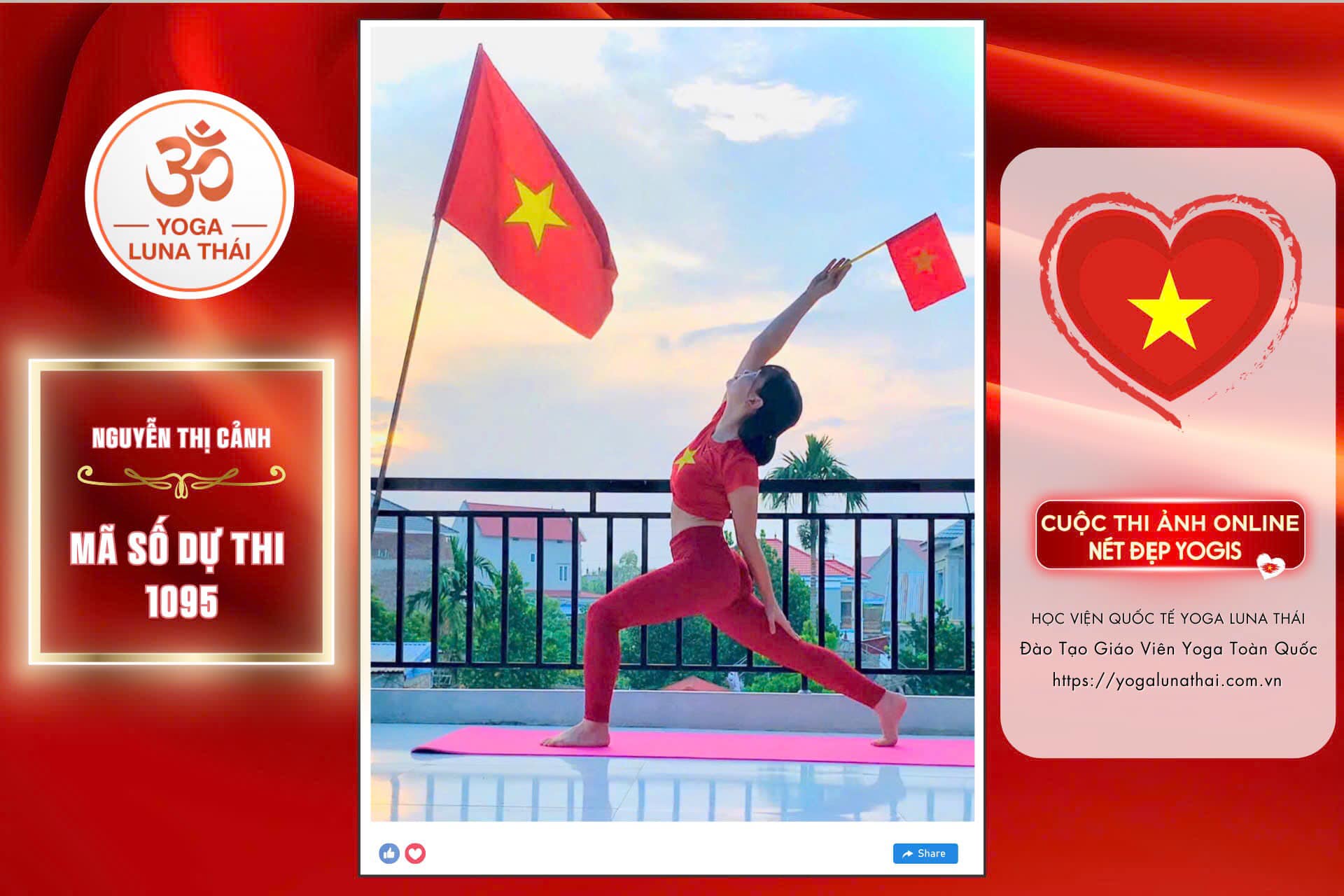 [🆕🇻🇳] YOGA LUNA THÁI CENTER – Trung tâm giảng dạy Yoga hàng đầu về Yoga Bà Bầu, Yoga Trẻ Em 🧘 Top1Yoga 🤸🏻‍♀️ Chào mừng ngày Quốc Khánh 2/9 cùng Cuộc thi ảnh online NÉT ĐẸP YOGIS 
Chúng tôi luôn tự hào được là 1 mảnh ghép nhỏ trong vạn trái tim của đất nước hình ch , shares-0✔️ , likes-1❤️️ , date-2024-09-05 16:23:18🇻🇳🇻🇳🇻🇳📰🆕