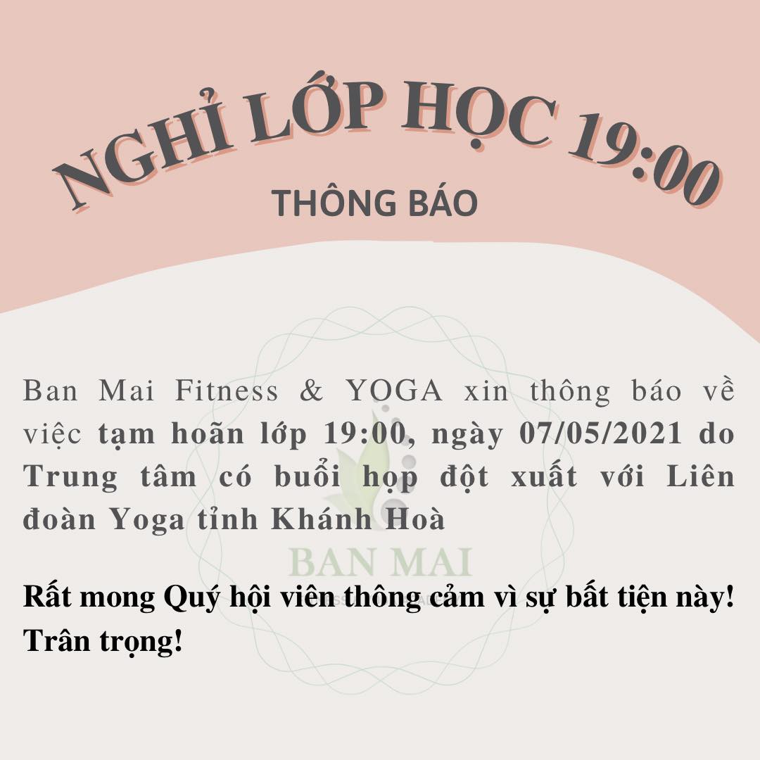[🆕🇻🇳] Ban Mai Yoga Academy 🧘 Top1Yoga 🧘 Trân trọng thông báo tới Hội viên về việc hoãn lớp Yoga 19:00, Thứ 6 ngày 7/5/2021 hôm nay.
Rất mong quý hội thông cảm vì sự bất tiện này!
Trân trọng!

  # , shares-1✔️ , likes-8❤️️ , date-2021-05-06 18:04:55🇻🇳🇻🇳🇻🇳📰🆕