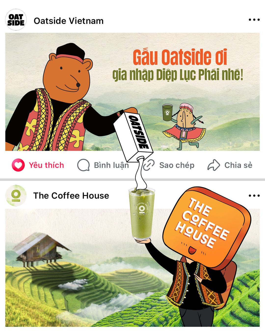 Gấu Oatside Vietnam ơi, gia nhập Diệp Lục Phái nhé!
#TheCoffeeHouse #OatsideVietNam #TràXanhTâyBắc #MatchaĐấtViệt