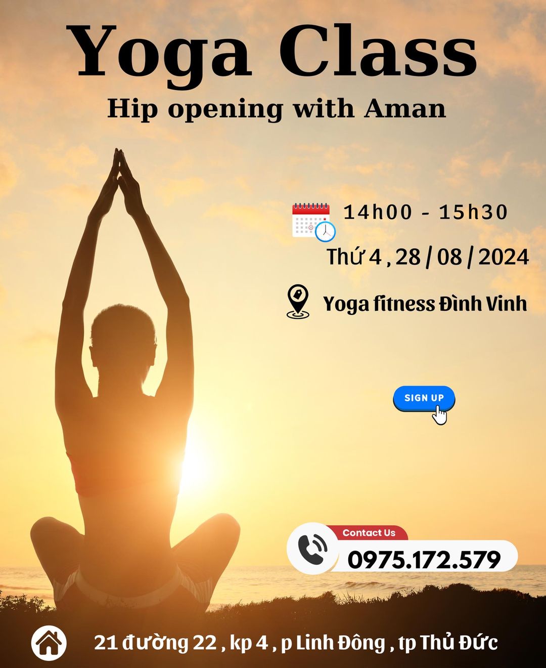 [🆕🇻🇳] Yoga – Fitness Đình Vinh – GYM – YOGA – ZUMBA – AEROBIC – MÚA CỔ TRANG – DANCE KID 🧘 Top1Yoga 🤸🏻‍♀️ 𝐘𝐎𝐆𝐀 
LỚP CHUYÊN ĐỀ THỨ 4 HÀNG TUẦN 
Yoga – Fitness Đình Vinh

 Ngày mai , 28/08/2024 
chúng ta sẽ tập chuyên đề khớp háng , xoạc ngang nhé các bạn ! 

Phí , shares-0✔️ , likes-9❤️️ , date-2024-08-27 02:33:08🇻🇳🇻🇳🇻🇳📰🆕