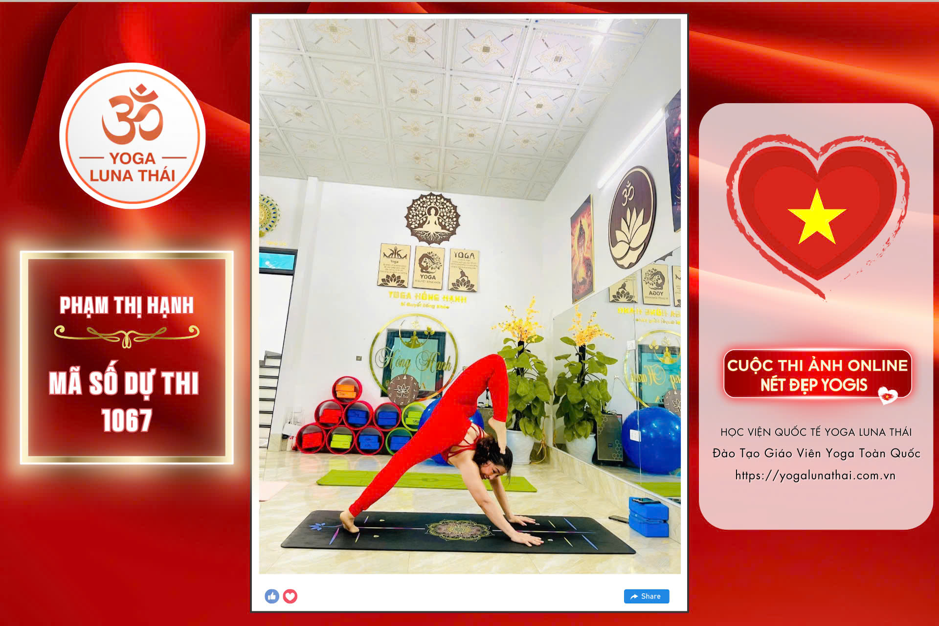 [🆕🇻🇳] Yoga Luna Thái Việt Nam 🧘 Top1Yoga 🤸🏻‍♀️ Chào mừng ngày Quốc Khánh 2/9 cùng Cuộc thi ảnh online NÉT ĐẸP YOGIS 
Chúng tôi luôn tự hào được là 1 mảnh ghép nhỏ trong vạn trái tim của đất nước hình ch , shares-0✔️ , likes-0❤️️ , date-2024-08-28 15:50:16🇻🇳🇻🇳🇻🇳📰🆕