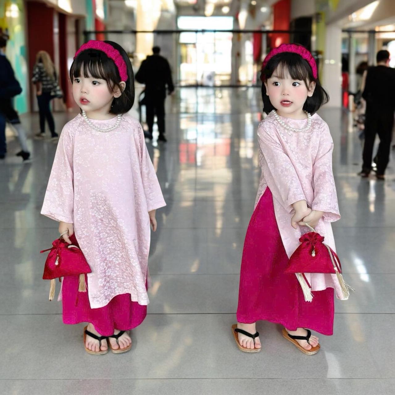 với thiết kế siêu chất. Áo chất gấmmềm đẹp quần lụa mềm đẹp.E ra bảng màu xinh lắm ạ
chỉ #189k/sét 3 chi tiết ( Áo dài+ Quần+ Bờn vấn)
e sẵn sai ri 10(10