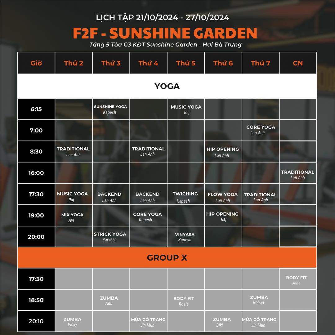 [🆕🇻🇳] F2F Fitness and Yoga – Không gian tập luyện đẳng cấp cùng đội ngũ PT chuyên nghiệp 🧘 Top1Yoga 🤸🏻‍♀️ Thời gian trôi nhanh qúa, kế hoạch tập luyện của bạn đã đạt bao nhiêu %?
Đây là khoảng thời gian tuyệt vời để bạn tăng cường tập luyện và hoàn thành kế hoạ , shares-0✔️ , likes-1❤️️ , date-2024-10-28 04:27:36🇻🇳🇻🇳🇻🇳📰🆕