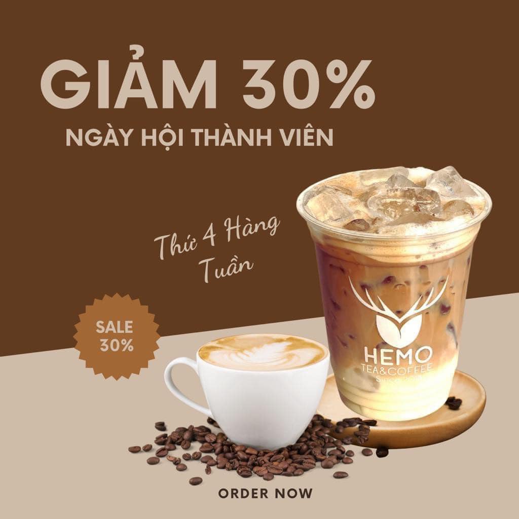 Hôm nay Hemo có gì Giảm ngay 30% cho khách hàng thành viên. Và “ Deal hot tháng 10” dành cho Trà Xanh Mật Ong chỉ với #23k. Ưu