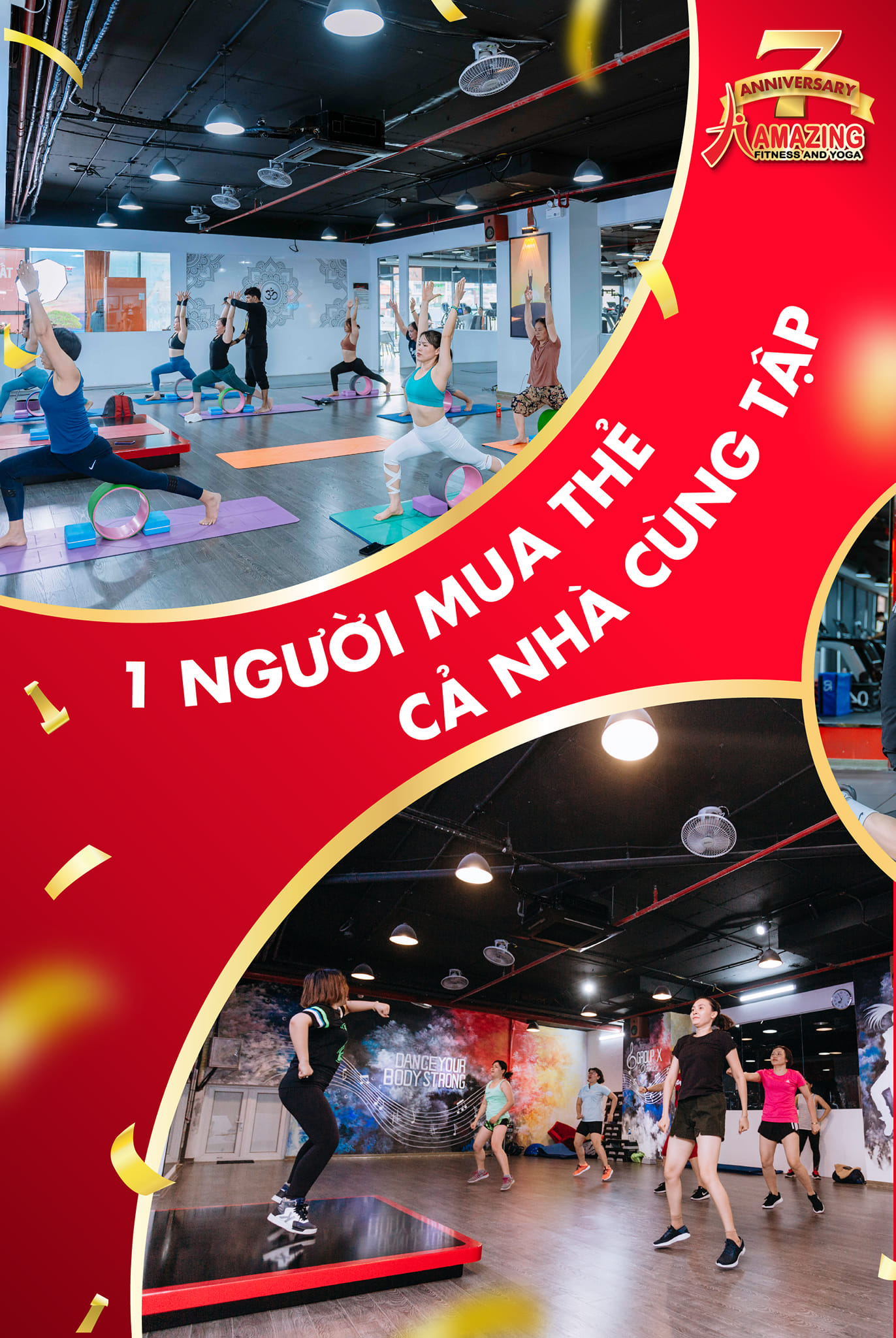 [🆕🇻🇳] Amazing Fitness and Yoga Center 🧘 Top1Yoga 🧘  1 NGƯỜI MUA THẺ CẢ NHÀ CÙNG TẬP 
 TẶNG 1 NĂM MIỄN PHÍ KHI ĐĂNG KÝ TRONG THÁNG SINH NHẬT 
 
*Chương trình ưu đãi siêu đặc biệt Mừng Amazing Fitness 7 Năm T , shares-0✔️ , likes-4❤️️ , date-2024-11-10 23:11:40🇻🇳🇻🇳🇻🇳📰🆕
