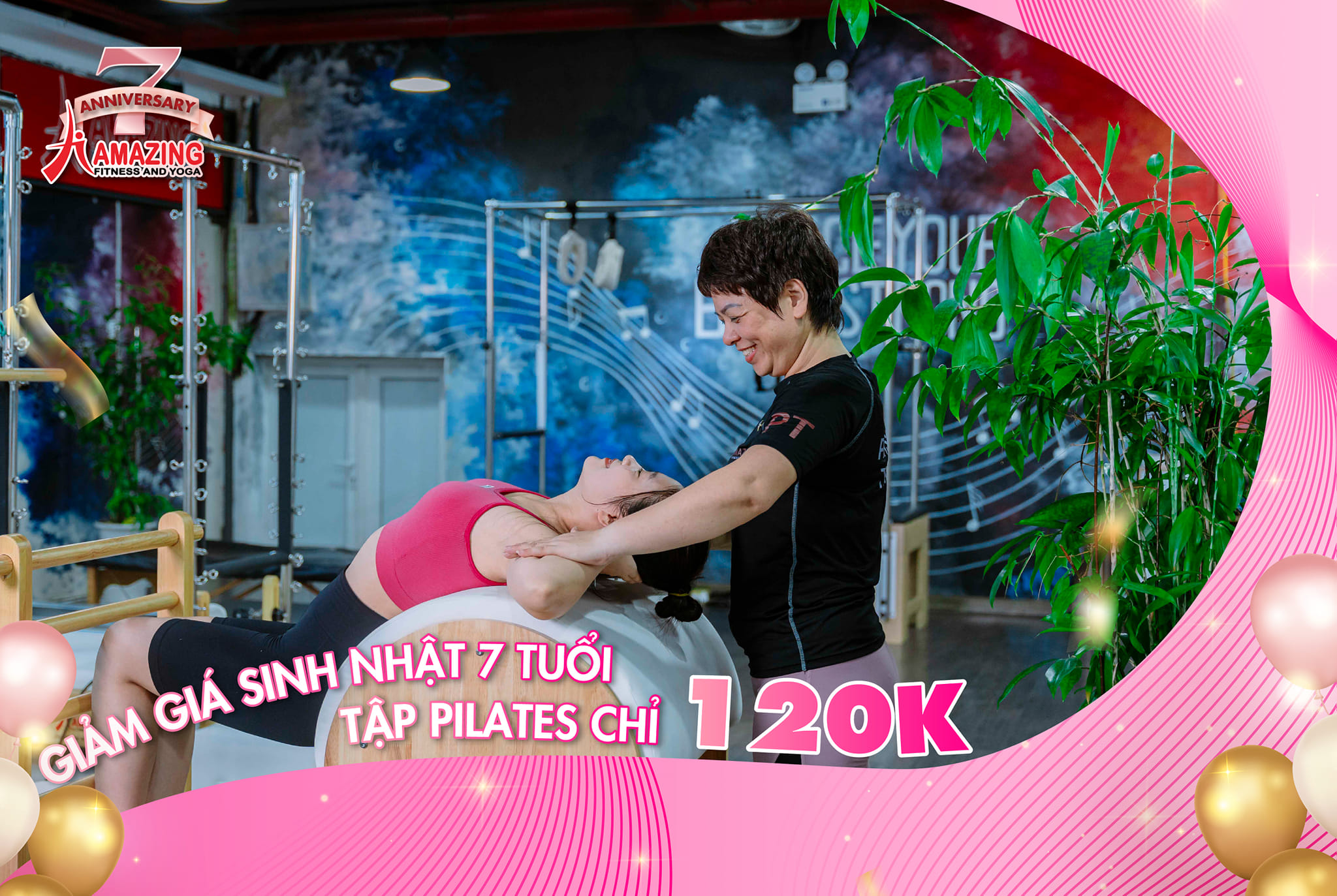 [🆕🇻🇳] Amazing Fitness and Yoga Center 🧘 Top1Yoga 🧘  GIẢM GIÁ SINH NHẬT 7 TUỔI  TẬP PILATES CHỈ 120K 
 AMAZING TẶNG KÈM THẺ 1 NĂM FULL DỊCH VỤ 

Chấn động Hoàng Mai với chương trình mua 1 được 5: Mua Pilates , shares-0✔️ , likes-5❤️️ , date-2024-11-08 00:28:44🇻🇳🇻🇳🇻🇳📰🆕
