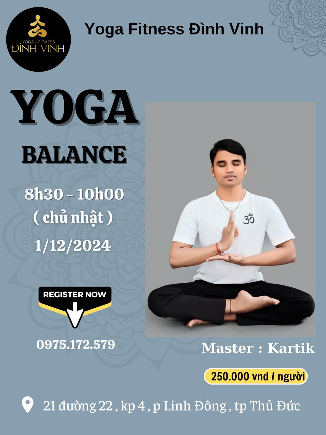 [🆕🇻🇳] Yoga – Fitness Đình Vinh – GYM – YOGA – ZUMBA – AEROBIC – MÚA CỔ TRANG – DANCE KID 🧘 Top1Yoga 🤸🏻‍♀️ CHINH PHỤC CÁC TƯ THẾ ĐẸP
cùng Yoga – Fitness Đình Vinh

Tuần này với #chuyênđề THĂNG BẰNG TAY 
Mời các bạn tham gia nhé ! 

Thời gian : 8h30 sáng chủ nhật , shares-0✔️ , likes-11❤️️ , date-2024-11-29 04:06:36🇻🇳🇻🇳🇻🇳📰🆕