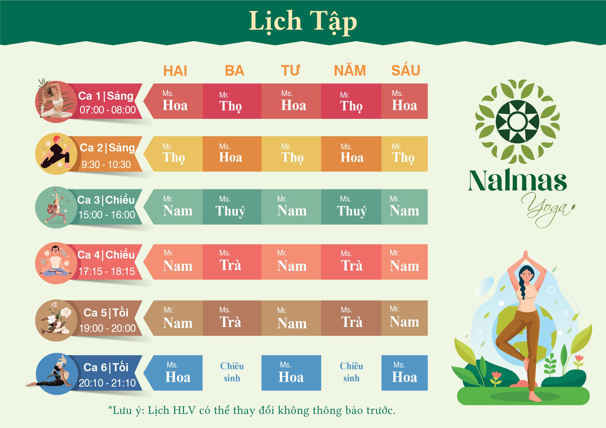 [🆕🇻🇳] Nalmas Yoga – Phòng tập yoga  🧘 Top1Yoga 🤸🏻‍♀️ Lịch tập tháng 12 tại Nalmas Yoga 
Nalmas Yoga có các ca tập như sau:
– Ca 1: 07h00 – 08h00 (Sáng Thứ 2 đến Thứ 6)
– Ca 2: 09h30 – 10h30 (Sáng Thứ 2 đến Th , shares-1✔️ , likes-5❤️️ , date-2024-12-01 23:49:11🇻🇳🇻🇳🇻🇳📰🆕