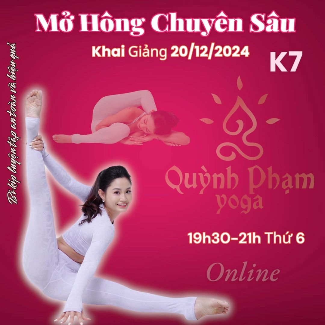 [🆕🇻🇳] Yoga Quỳnh Phạm – Chia sẻ kiến thức, kinh nghiệm luyện tập về yoga 🧘 Top1Yoga 🧘 Điều ĐẶC BIỆT luôn dành cho những ai GHI DANH sớm nhất bạn nhé.

 Để lại (.) Quỳnh sẽ gửi thông tin chi tiết về lộ trình chuyên để Mở Hông K7.
 , shares-1✔️ , likes-37❤️️ , date-2024-12-05 13:13:00🇻🇳🇻🇳🇻🇳📰🆕