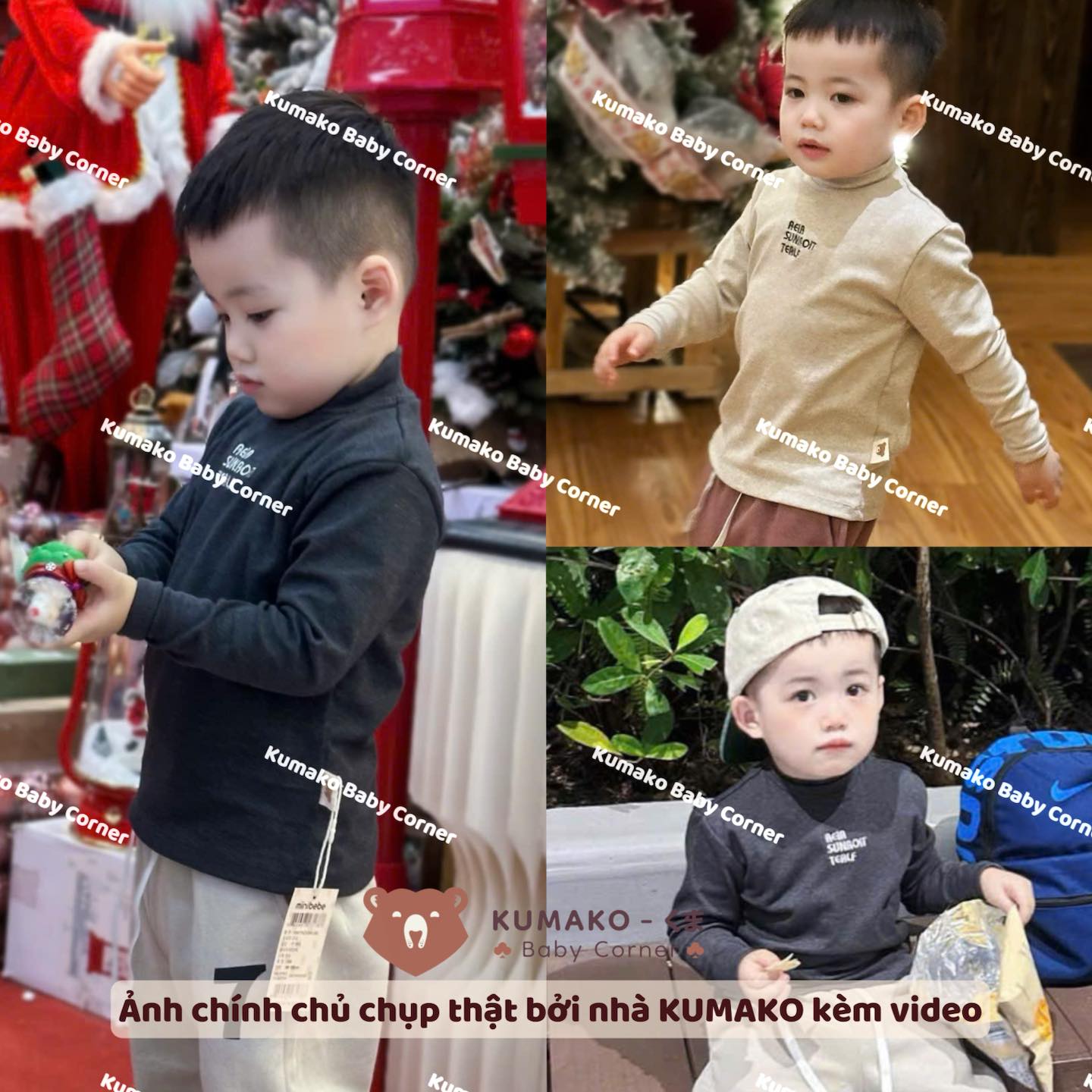 [🆕🇻🇳]  Kumako Baby Corner  🧑‍🧒❤️️👶⭐️ Lạnh r sắm áo giữ nhiệt cho con thôi các mom ơi

Combo 3 áo giữ nhiệt bé trai #minibebe
Chất siêu mềm mịn luôn ạ 

 Bảng size tham khảo
Sz 18/24-5/6 ạ( 9-2 , shares-1✔️ , likes-5❤️️ , date-2024-12-07 18:28:14🇻🇳🇻🇳🇻🇳📰🆕