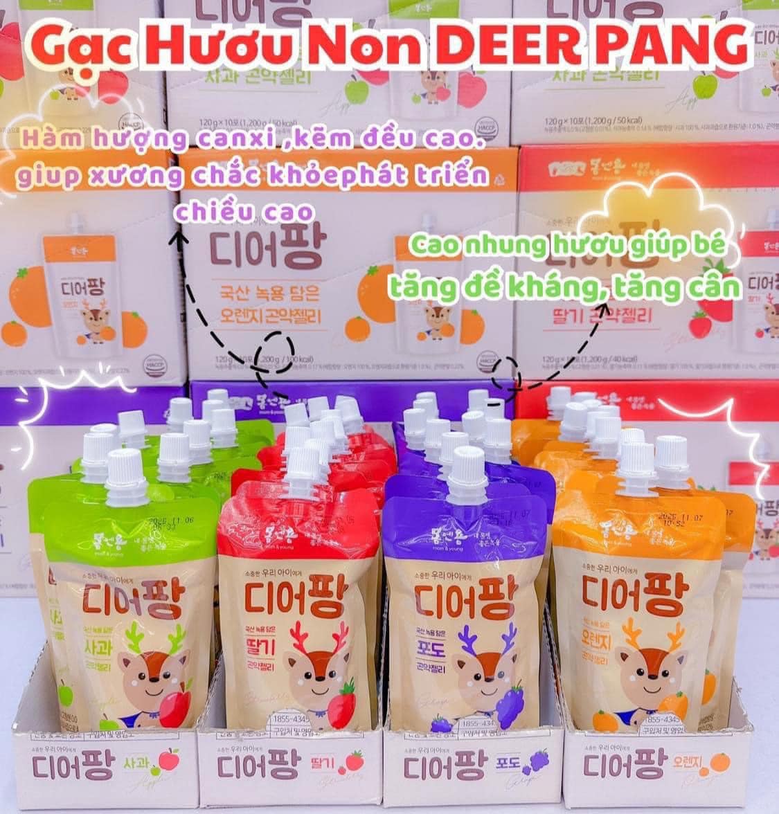 [🆕🇻🇳] Huyền Hưng Baby Care 🧑‍🧒❤️️👶⭐️  Ôi quá dã man 
Nước bảo là khó uống chứ thạch k hề nhé các mẹ 
1 hộp gạc hươu non đã có quà sịn đét 
Cho con uống Gạc hươu DeerPang hằng ngày để:
 tăng câ , shares-0✔️ , likes-0❤️️ , date-2024-12-21 19:34:38🇻🇳🇻🇳🇻🇳📰🆕