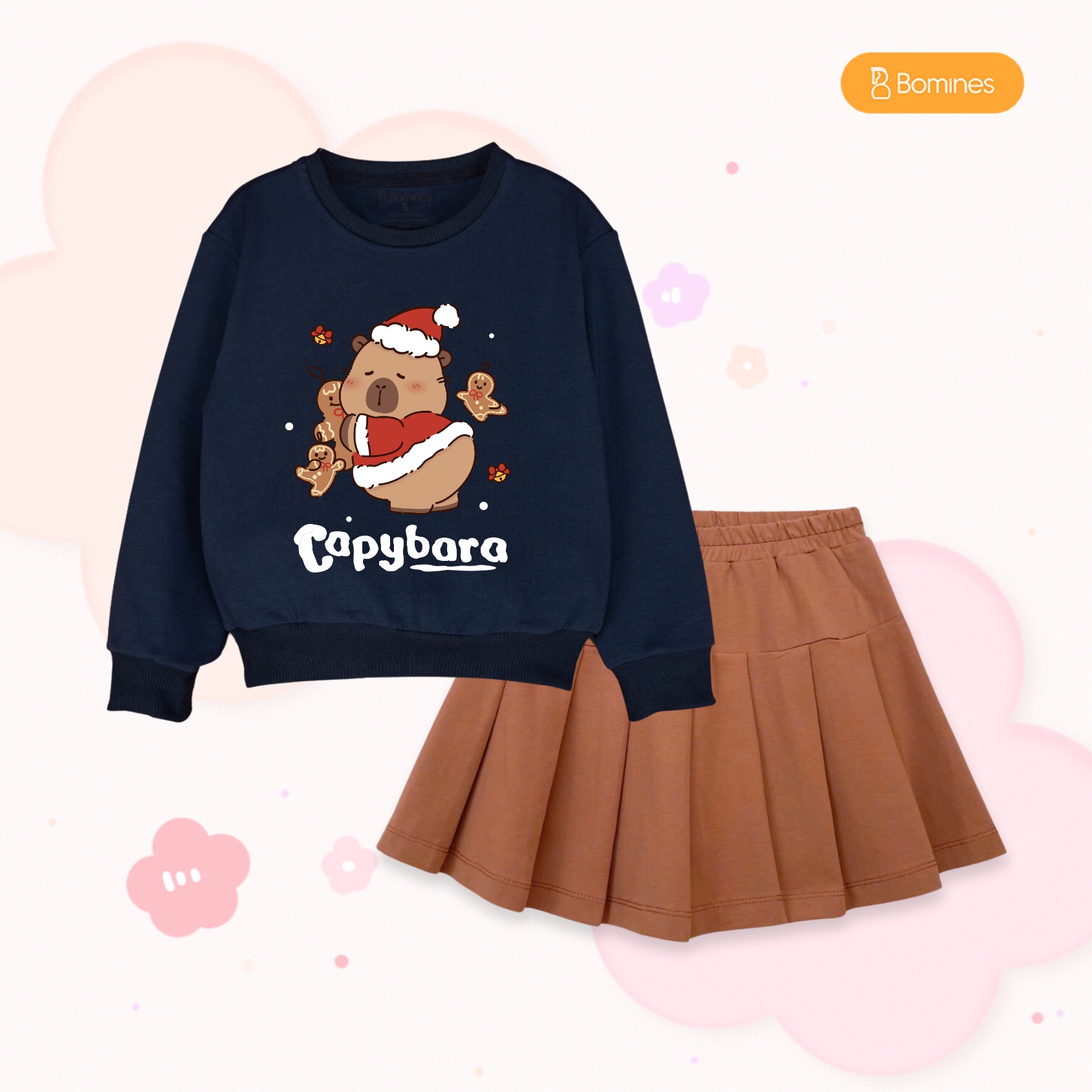 [???]  Bomines.com – Thời trang trẻ em thoải mái tiện dụng ?‍?❤️️?⭐️  Set áo sweater mix chân váy siêu cưng.
Inbox BơMai tư vấn ngay ạ: m.me/bomines
——————————————
Thiết kế tiện dụng, bé đi học, đi chơi đều yêu.
Chất liệu  c , shares-0✔️ , likes-0❤️️ , date-2024-12-26 18:40:52????????