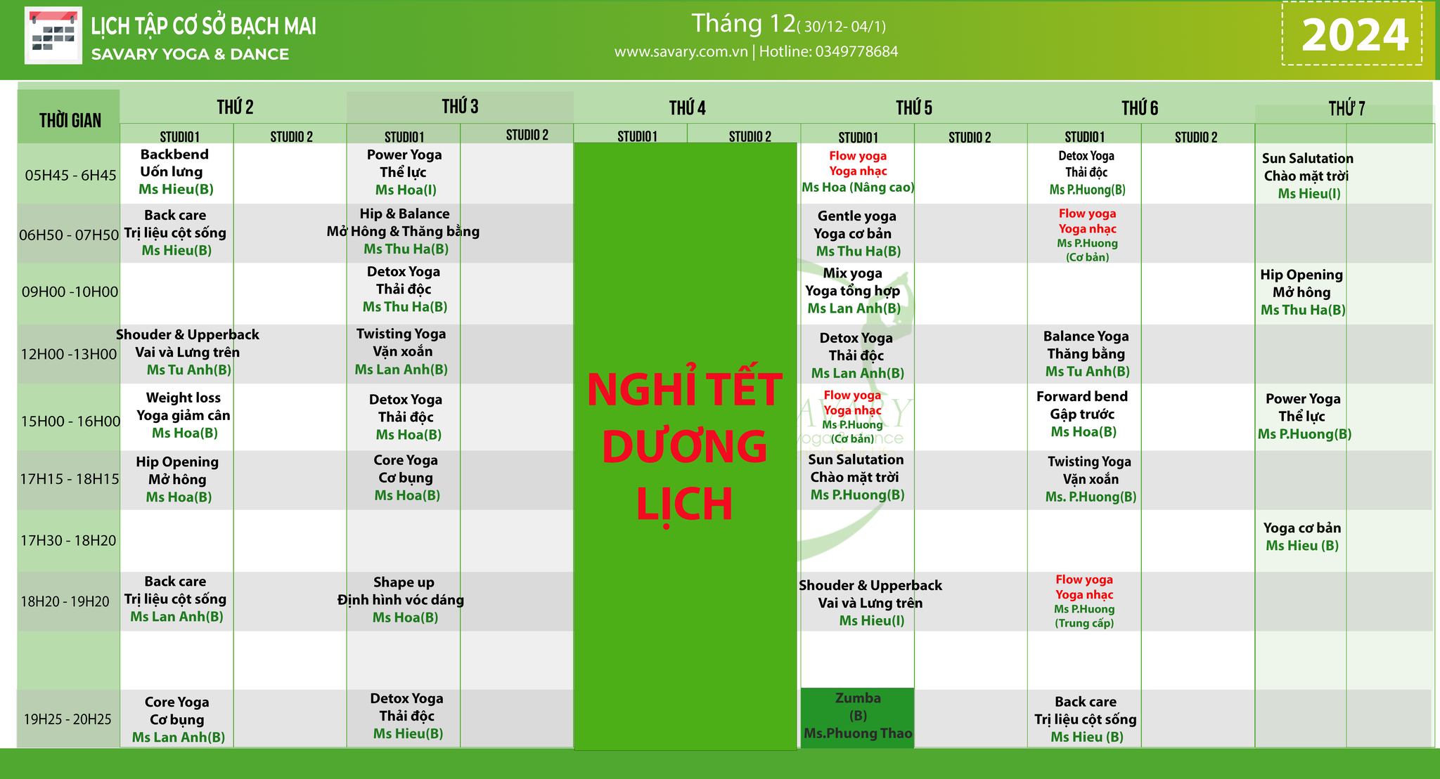 [🆕🇻🇳] YOGA SHALA – Bậc thầy ẤN ĐỘ – Đẳng cấp YOGA 🧘 Top1Yoga 🧘 LỊCH TẬP TỪ 30.12.2024 – 05.01.2025
Yogashala xin gửi Quý hội viên lịch học tại trung tâm vào tuần sau. 
Quý hội viên vui lòng theo dõi lịch học được cập n , shares-0✔️ , likes-14❤️️ , date-2024-12-30 00:27:45🇻🇳🇻🇳🇻🇳📰🆕